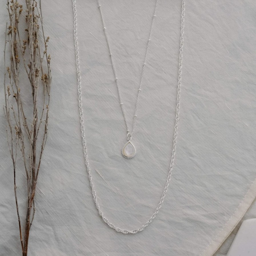 Adorn Kept Shop | Necklace-Paris Drop (Mother Of Pearl)