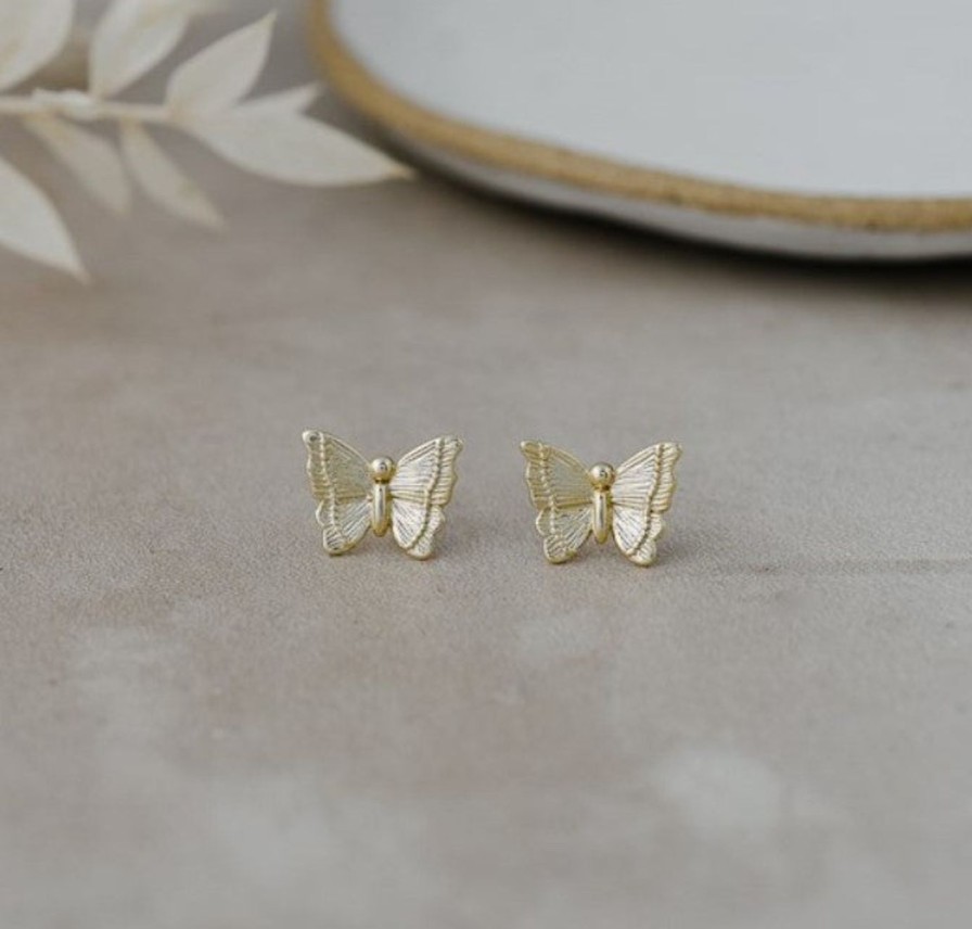 Adorn Kept Shop | Earrings-Mariposa Butterfly Studs