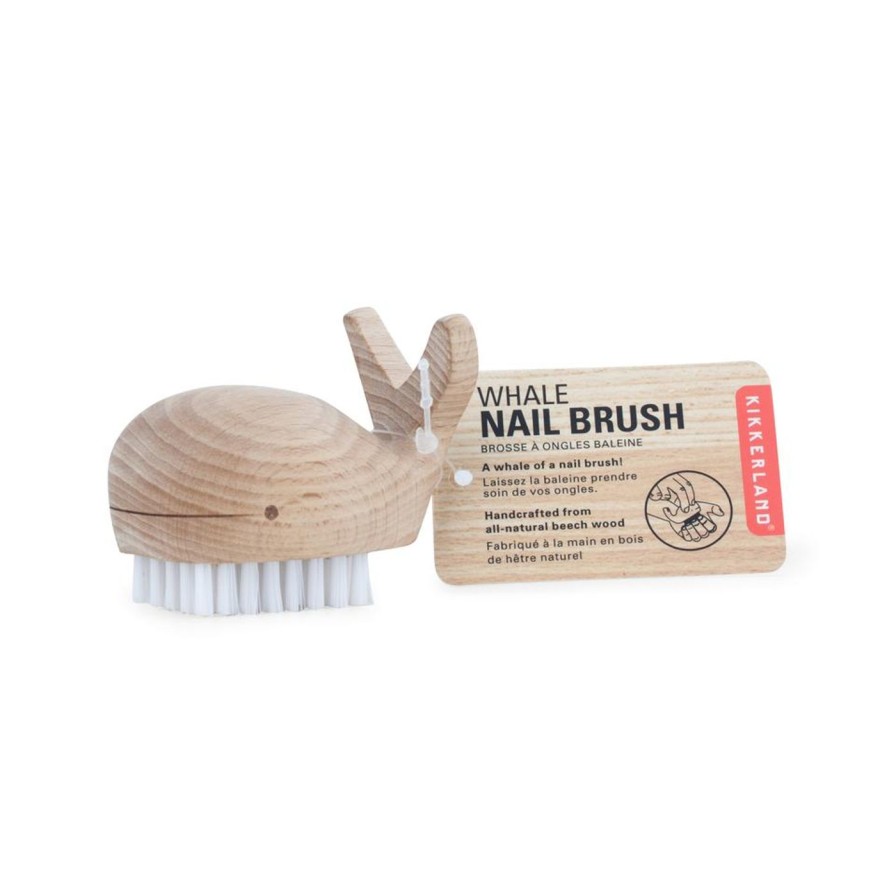 For The Home Kept Shop | Wooden Whale Nail Brush