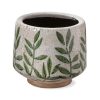 For The Home Kept Shop | Foliage Footed Planter-Green