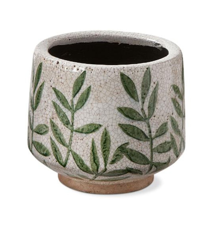 For The Home Kept Shop | Foliage Footed Planter-Green