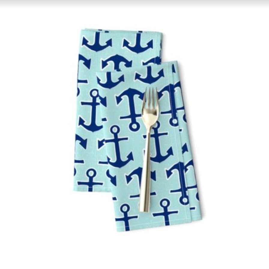 For The Home Kept Shop | Locally-Made Anchor Napkin Set