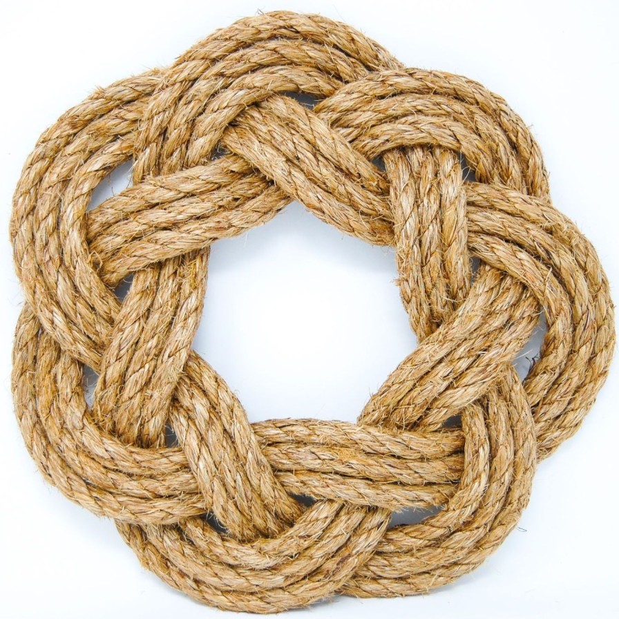 For The Home Kept Shop | Manila Rope Sailor'S Wreaths (3 Sizes)