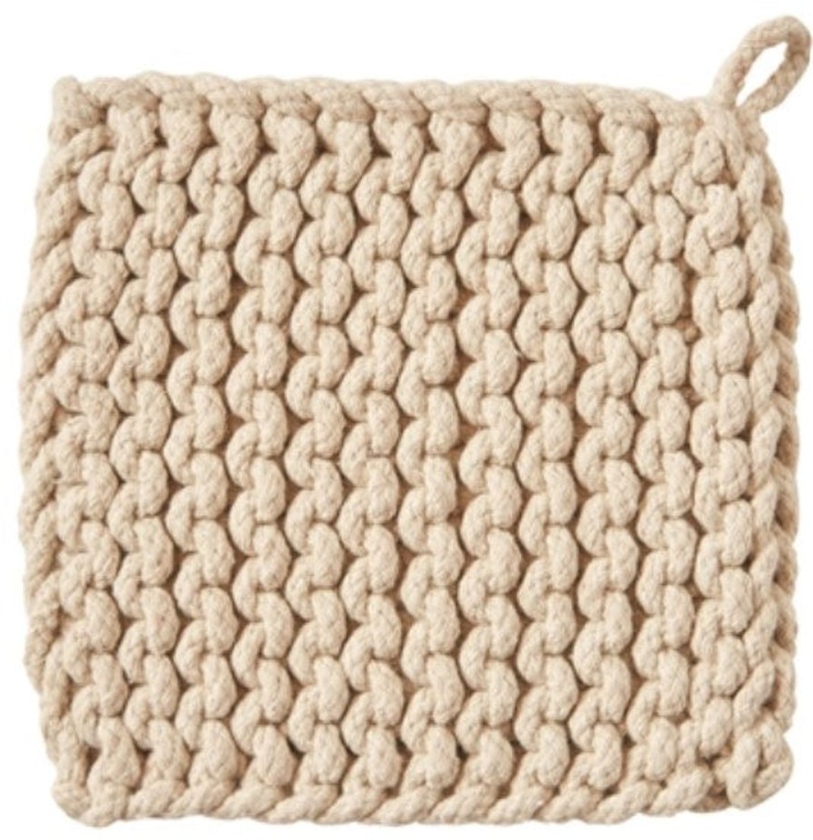 Kitchen Kept Shop | Crochet Pot Holder-Natural