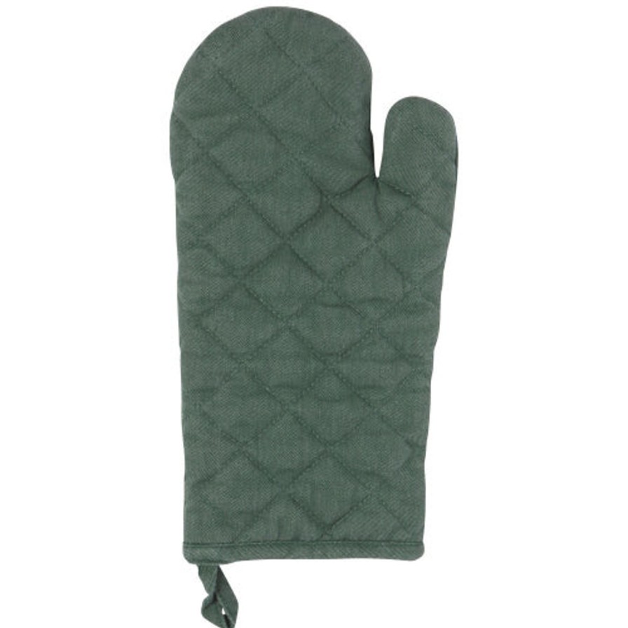 Kitchen Kept Shop | Stonewash Oven Mitt (Jade Green)