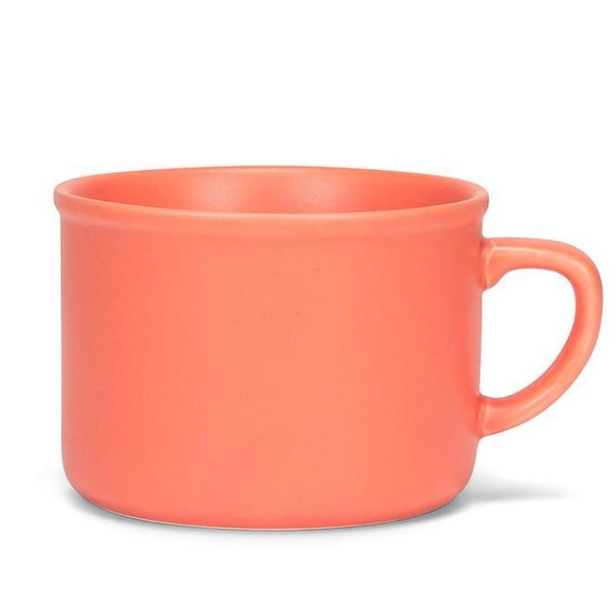 Kitchen Kept Shop | Classic Matte Coral Cappuccino Mug