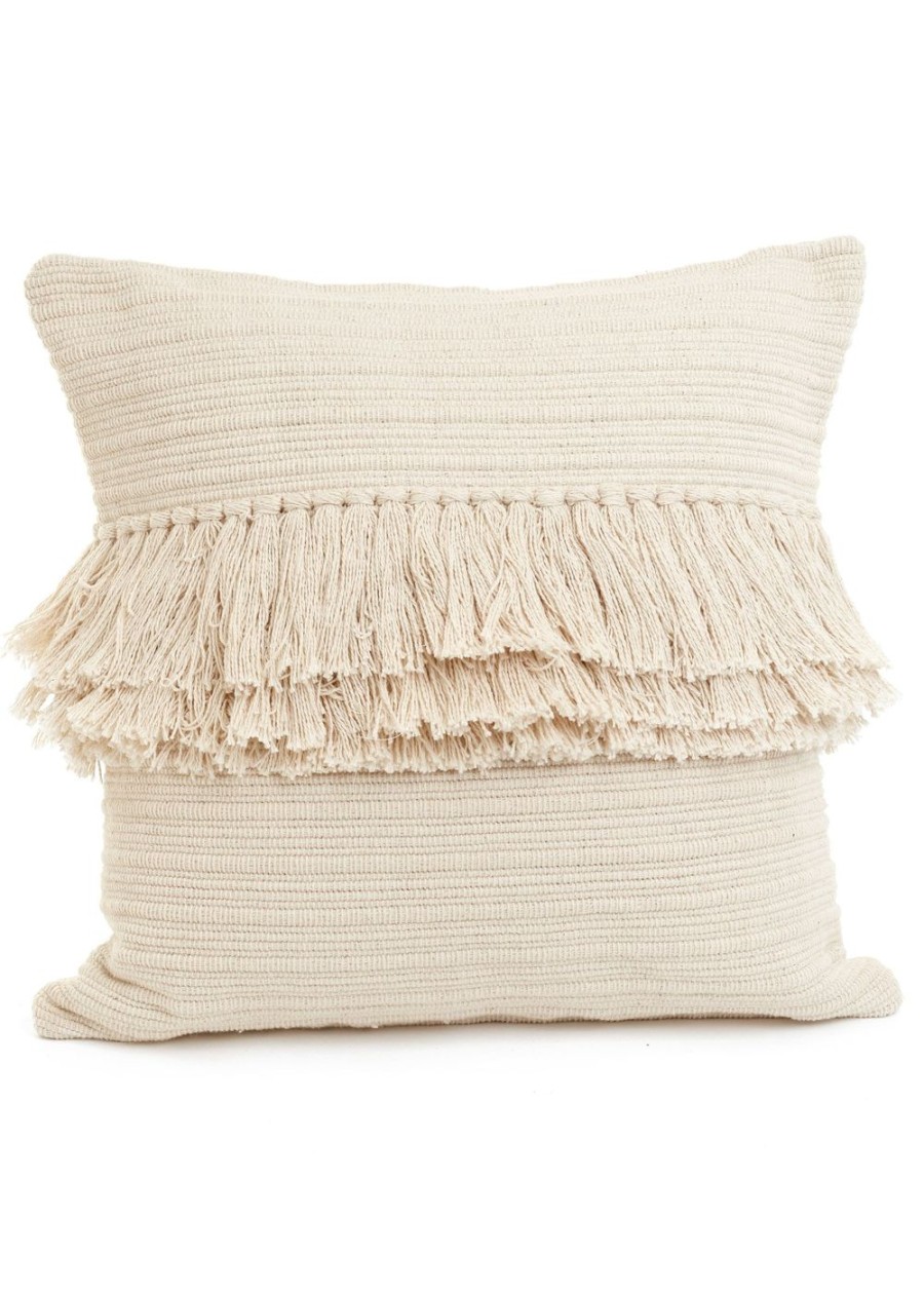 For The Home Kept Shop | Cotton Frayed Throw Pillow