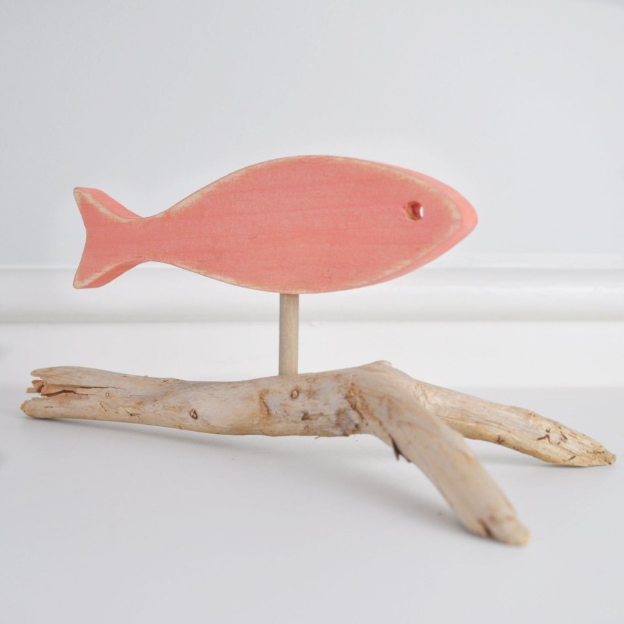 For The Home Kept Shop | Jerry Walsh-Driftwood Fish-Coral