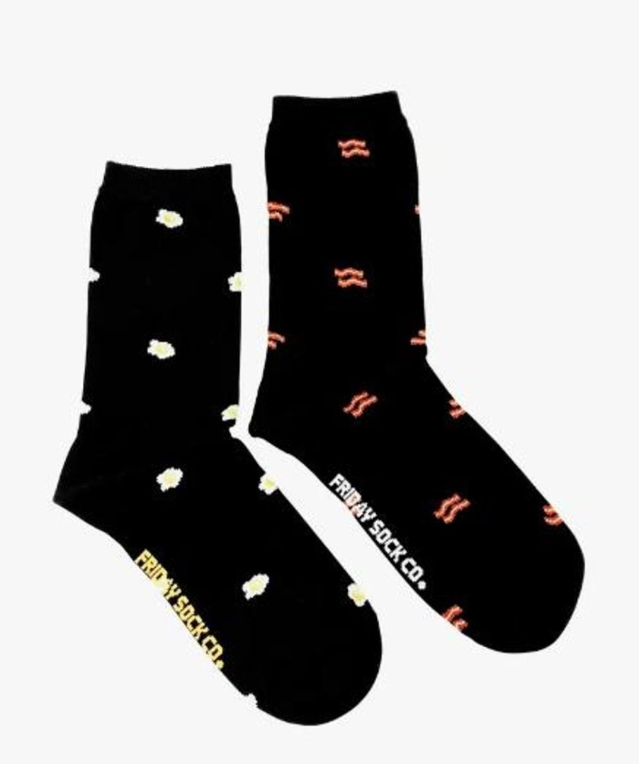 Adorn Kept Shop | Women'S Tiny Bacon & Eggs Socks (Mid-Calf)