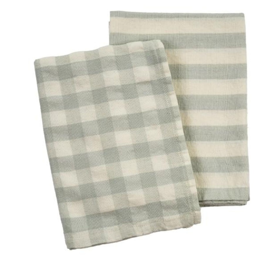 Kitchen Kept Shop | French Linen Gingham Tea Towels