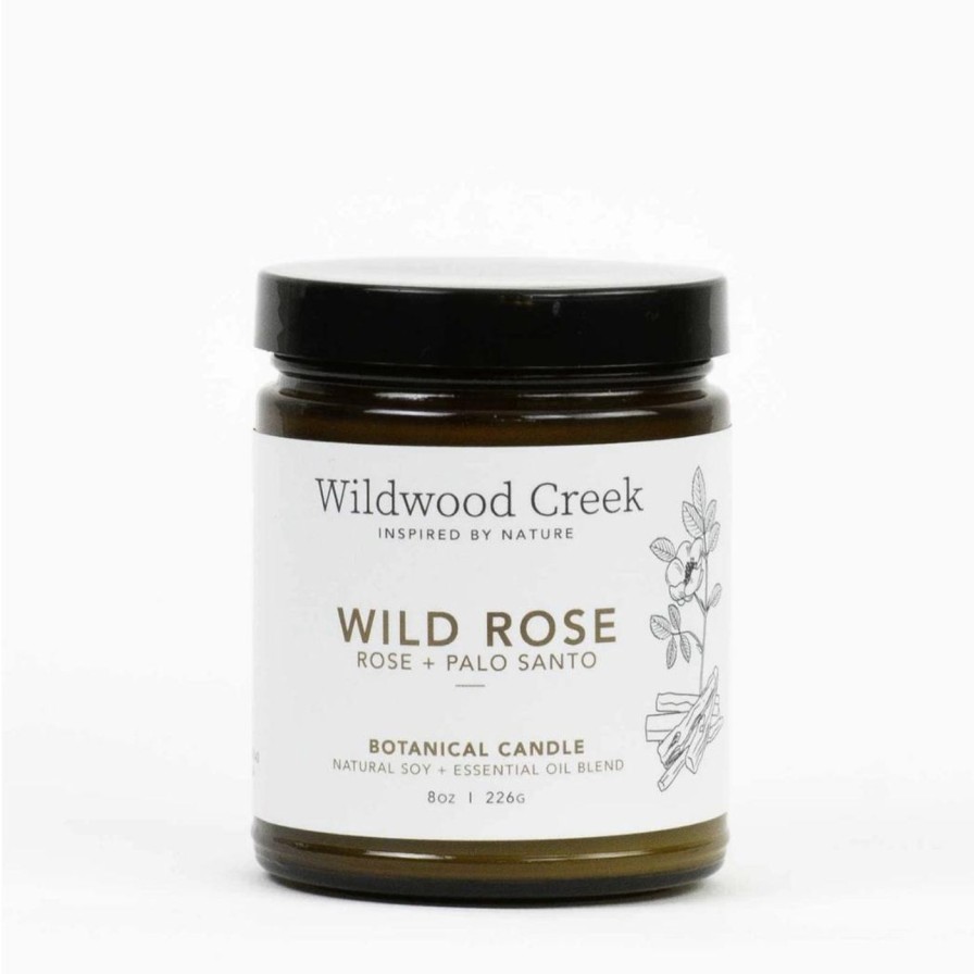 For The Home Kept Shop | Wild Rose Candle (8 Oz)