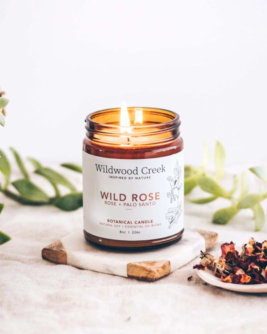 For The Home Kept Shop | Wild Rose Candle (8 Oz)