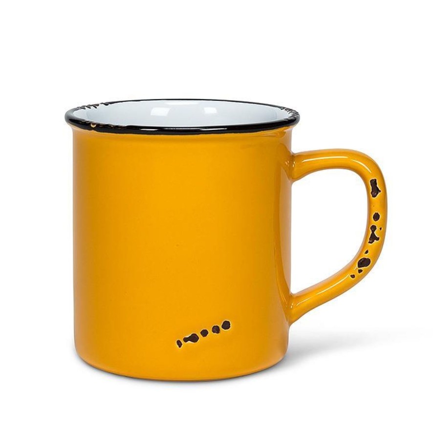 Kitchen Kept Shop | Enamel Mug-Ochre