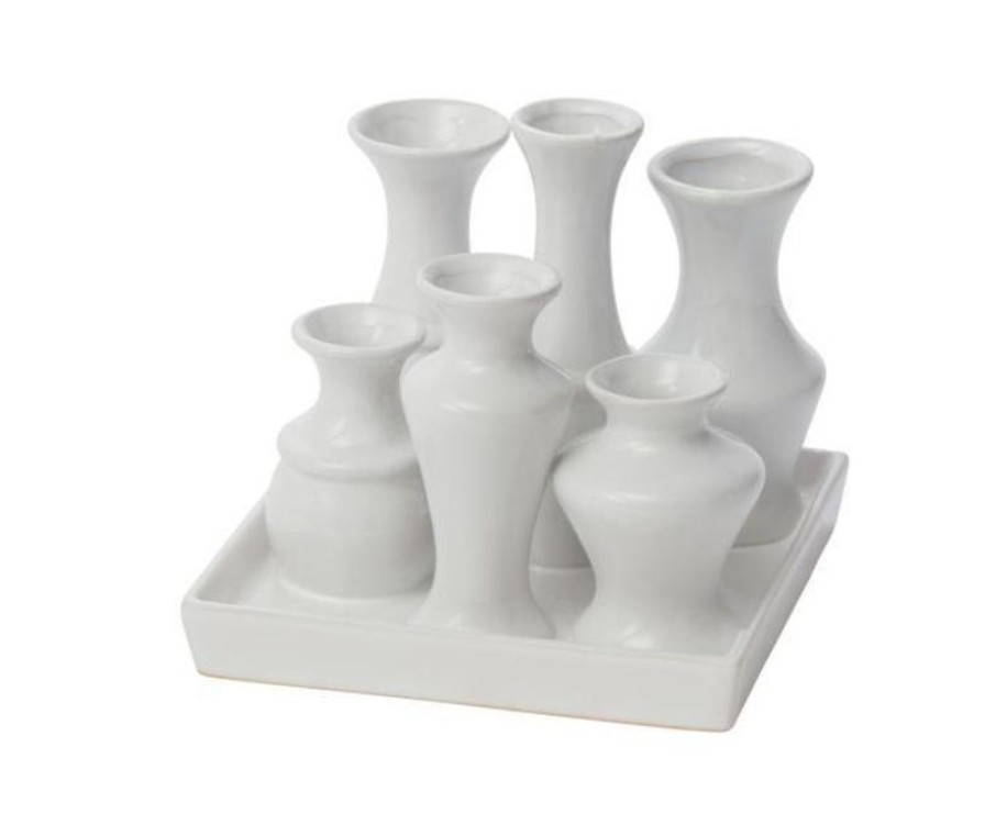 For The Home Kept Shop | White Mini Chic Vase