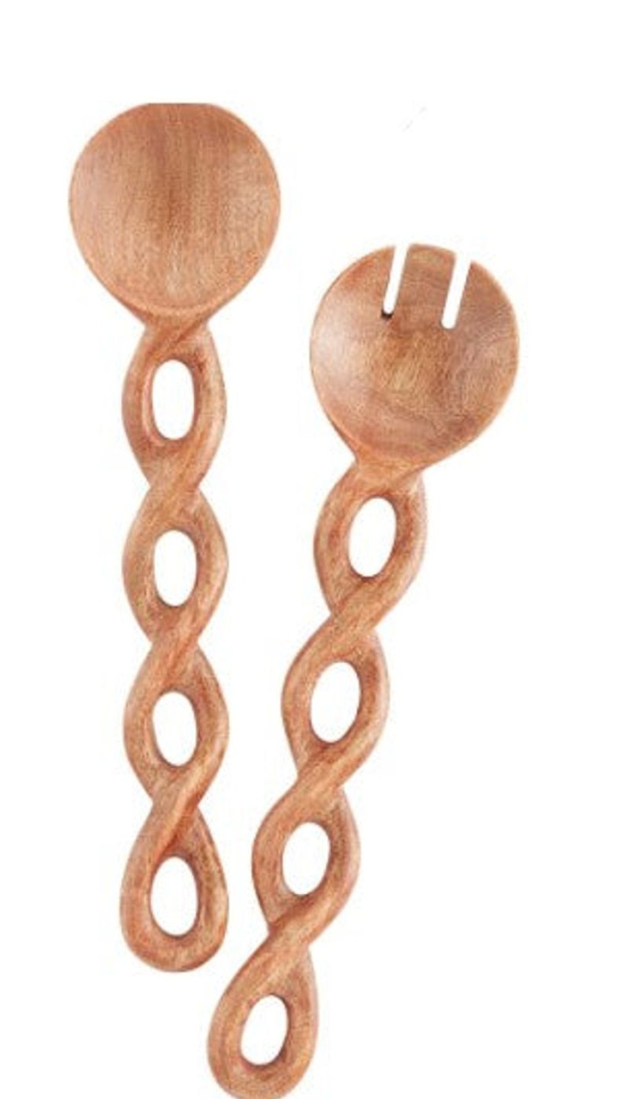 For The Home Kept Shop | Handmade Twisted Wood Serving Set