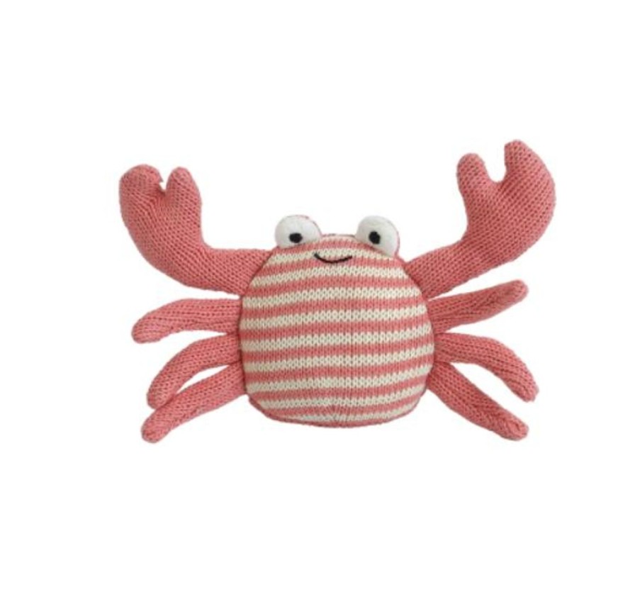 Family Life Kept Shop | Caldwell Crab Knit Rattle