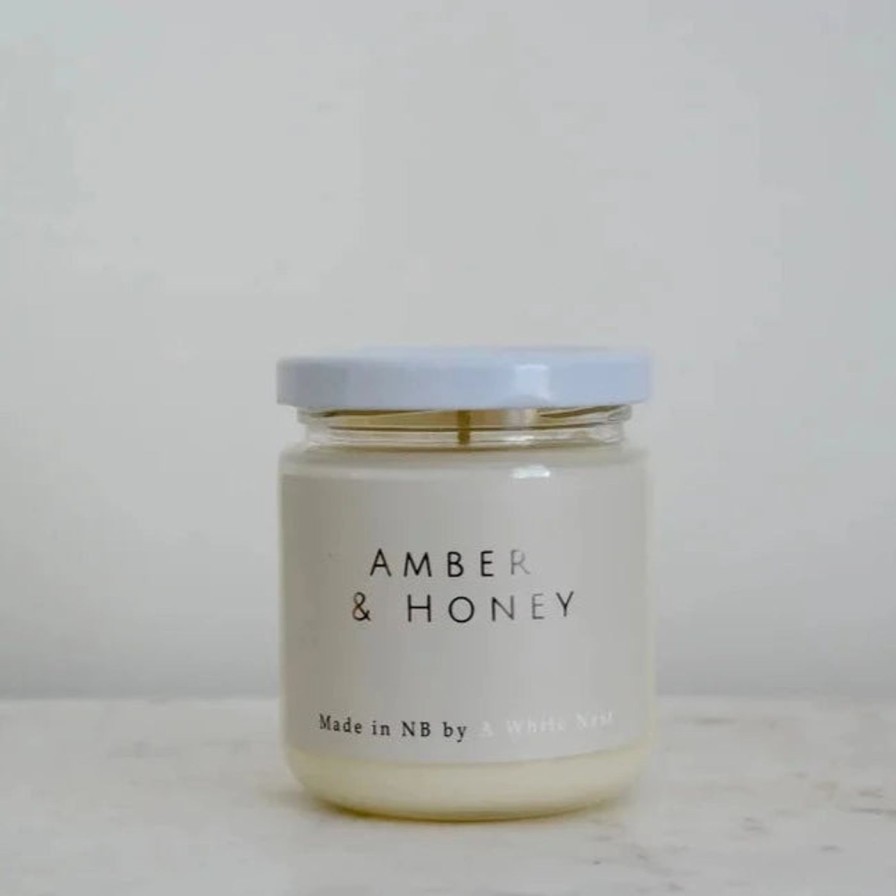 For The Home Kept Shop | Amber & Honey Candle|A White Nest