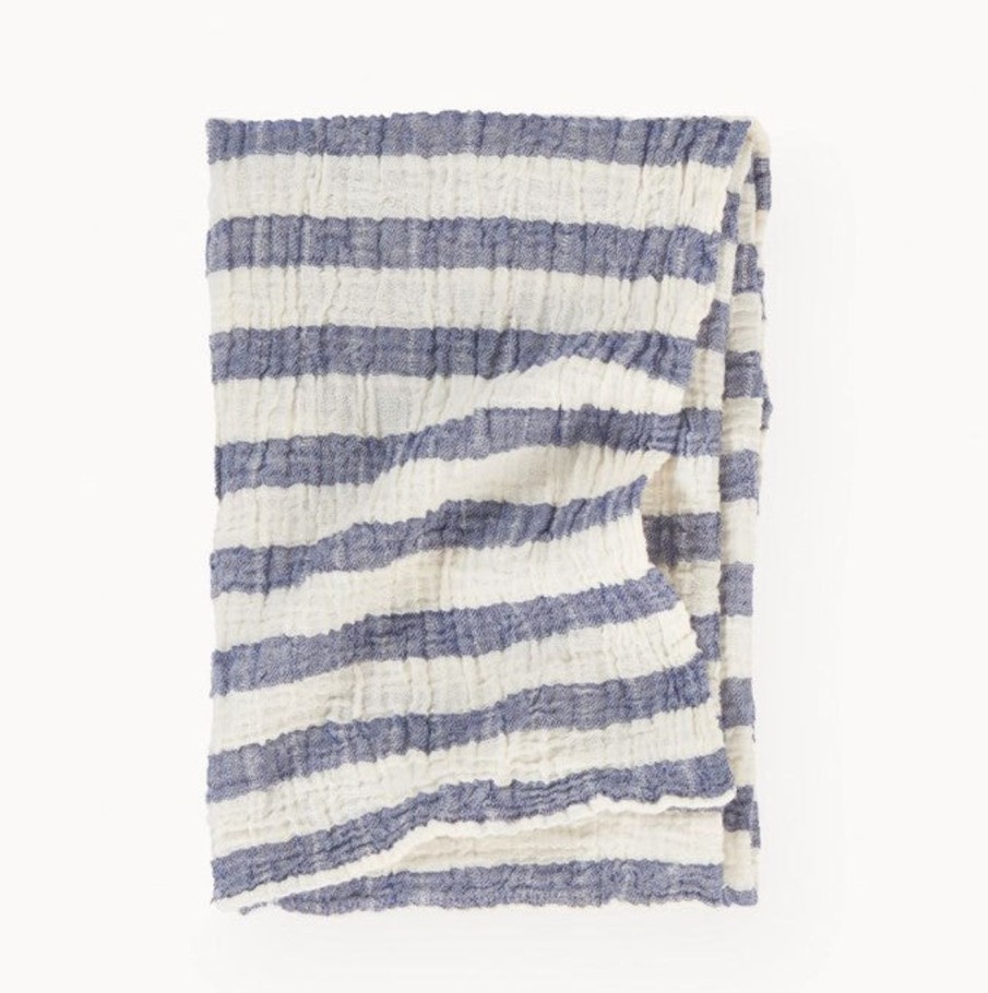 Family Life Kept Shop | Muslin Baby Blanket-Sailor