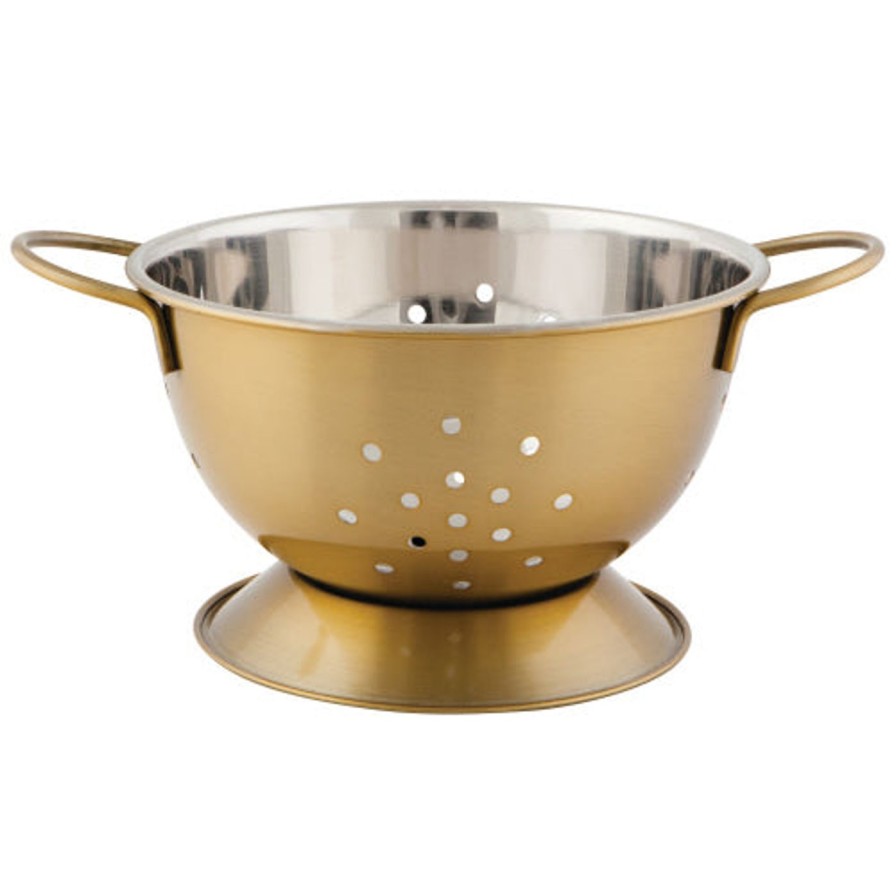 Kitchen Kept Shop | Gold Colanders (2 Sizes)