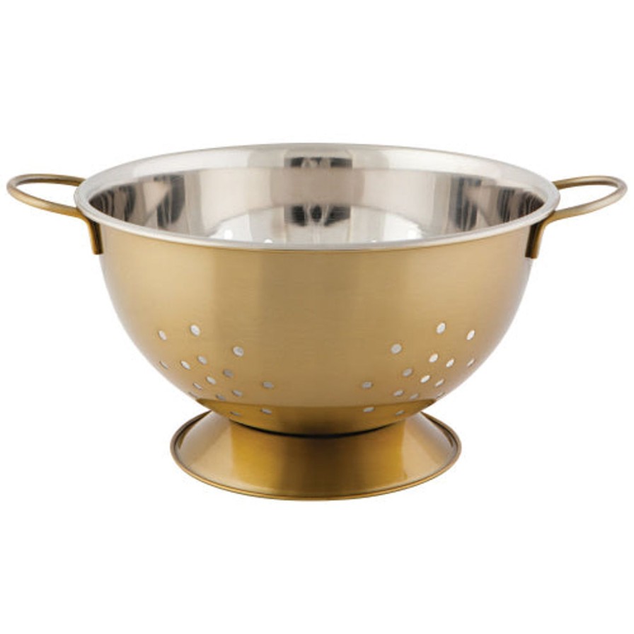 Kitchen Kept Shop | Gold Colanders (2 Sizes)