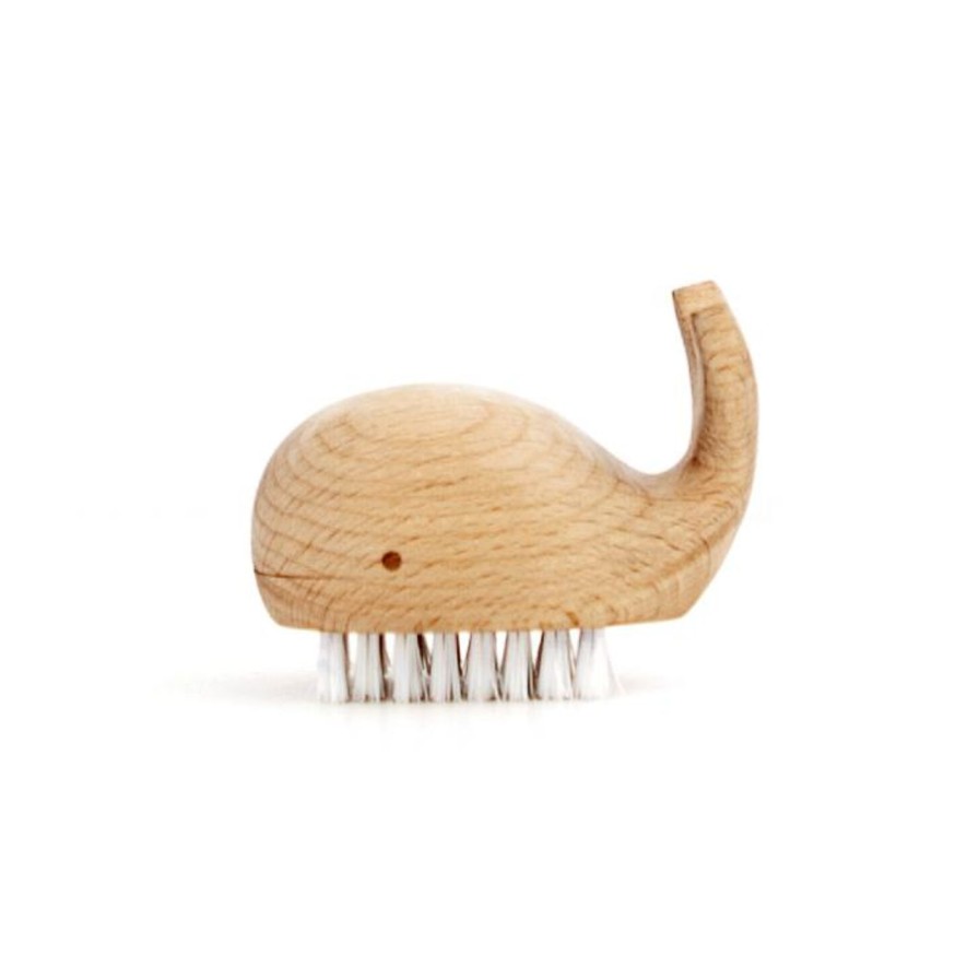 Family Life Kept Shop | Wooden Whale Nail Brush