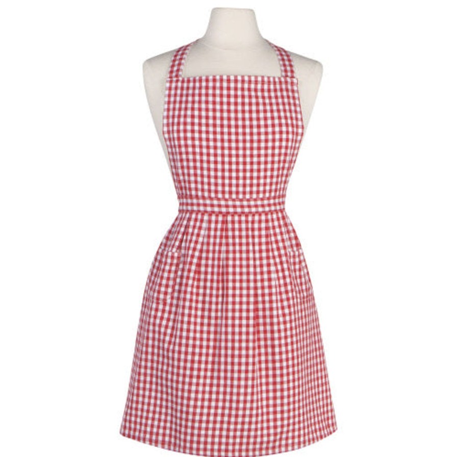 Kitchen Kept Shop | Classic Red Gingham Apron