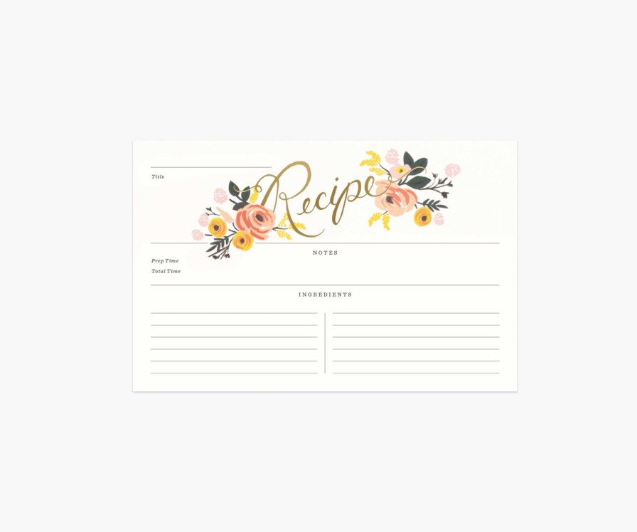 Paper Kept Shop | Recipe Cards