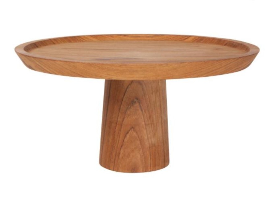 For The Home Kept Shop | Teak Wood Cake Stand