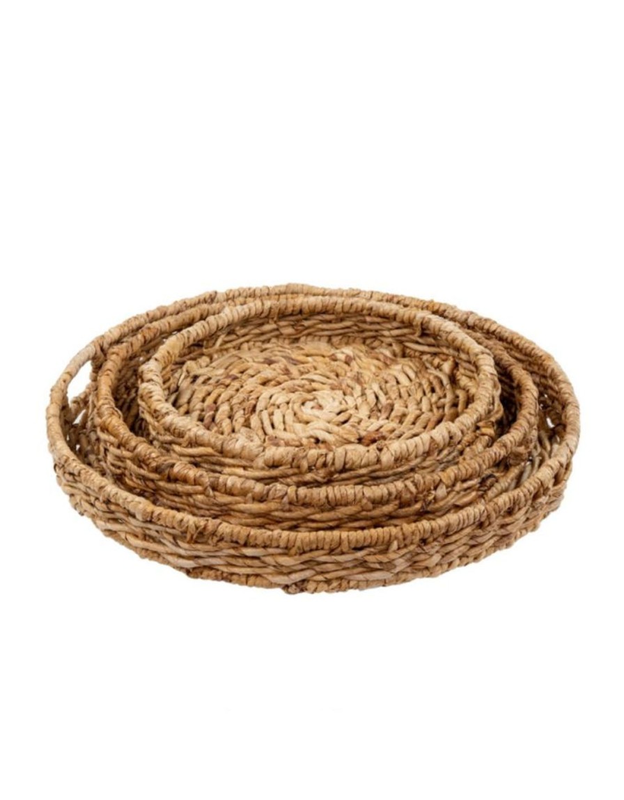 Kitchen Kept Shop | Abaca Hand-Woven Trays (3 Sizes)