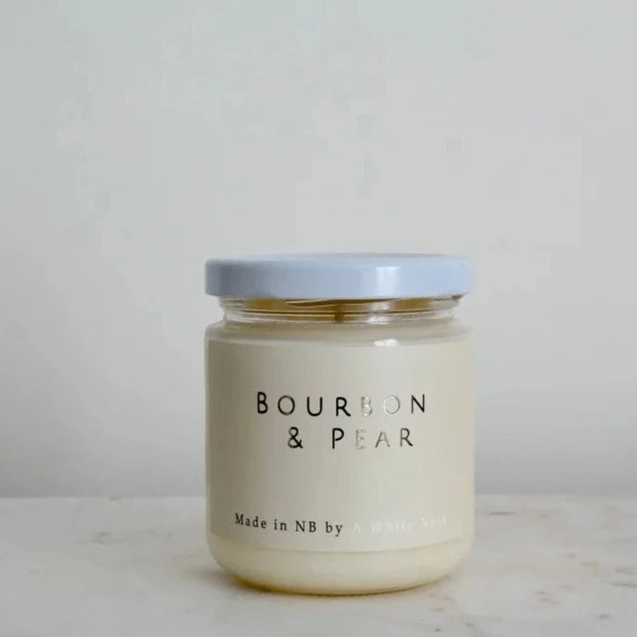 For The Home Kept Shop | Bourbon & Pear Candle|A White Nest