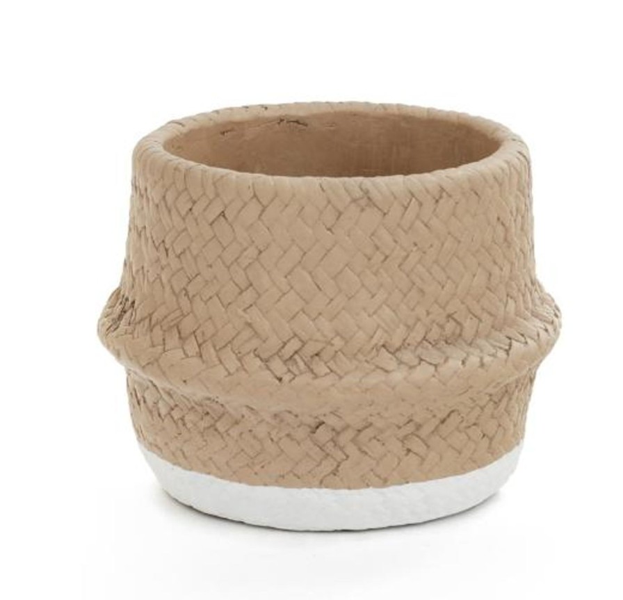 For The Home Kept Shop | Cement Basket Planter