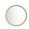 For The Home Kept Shop | Round Wooden Beaded Mirror