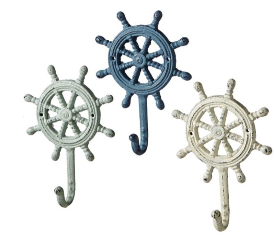 For The Home Kept Shop | Cast Iron Hook-Ship Wheel