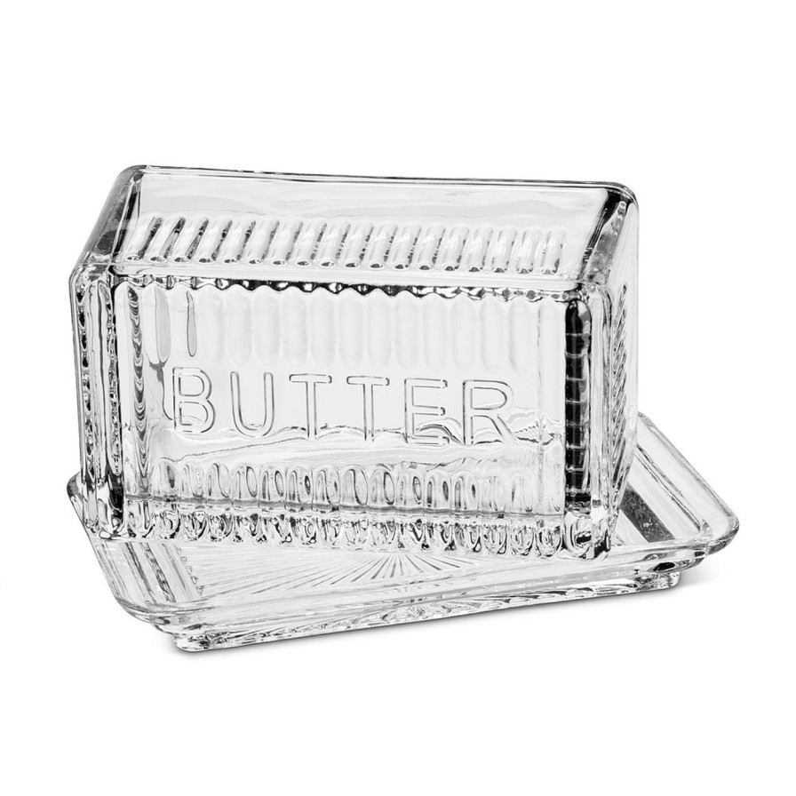 Kitchen Kept Shop | Glass Rectangle 1Lb Butter Dish