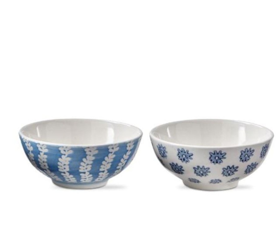 Kitchen Kept Shop | Cottage Floral Dip Bowl-Blue