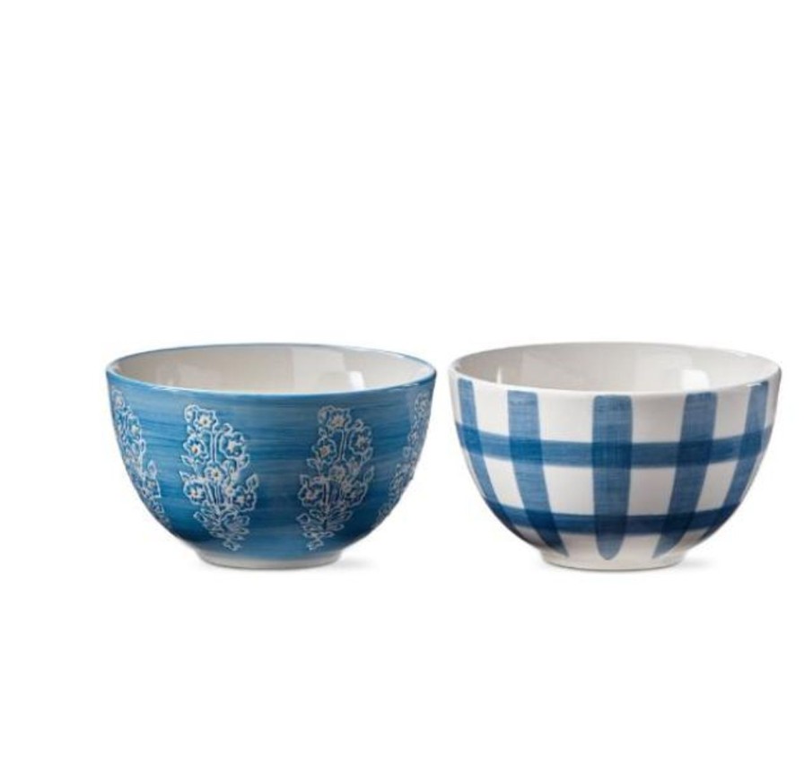 Kitchen Kept Shop | Cottage Floral Snack Bowl-Blue