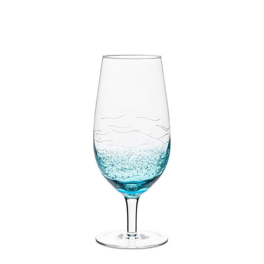 For The Home Kept Shop | Fish Cut All-Purpose Stemmed Glass