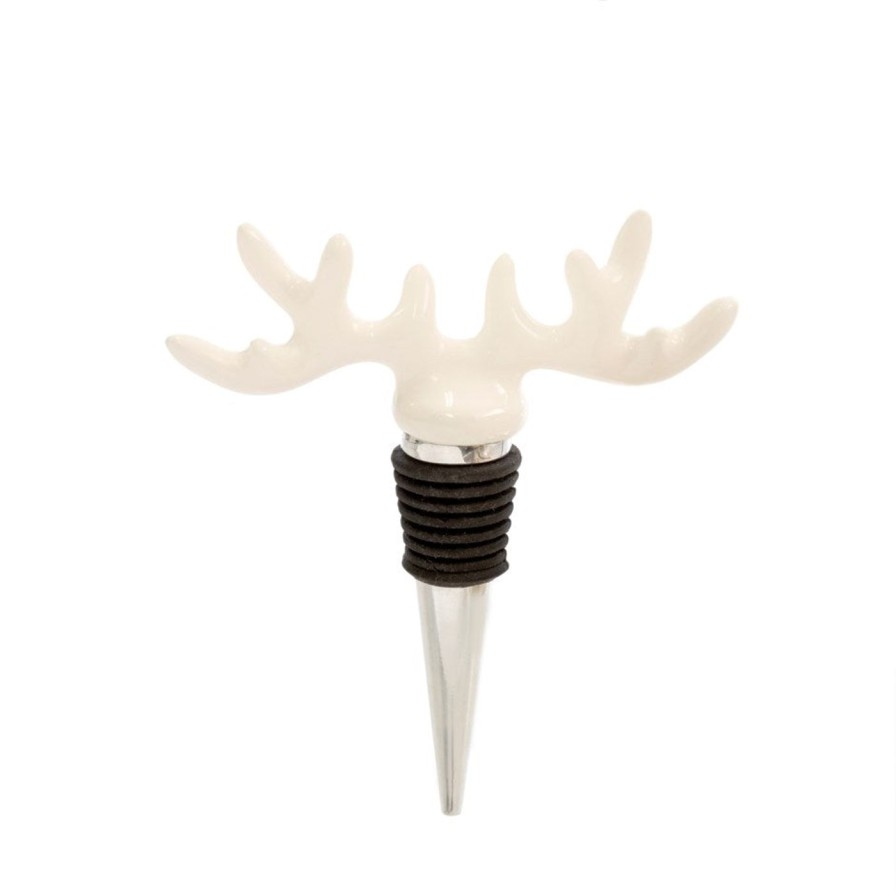 Kitchen Kept Shop | White Antler Bottle Stopper