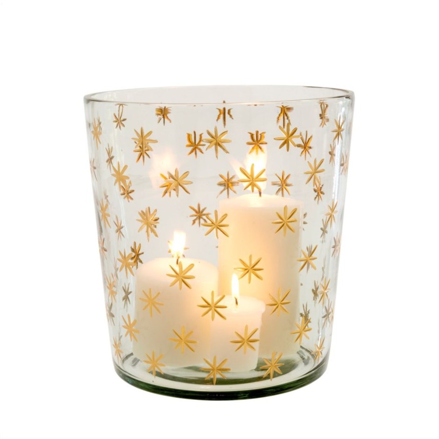 For The Home Kept Shop | Large Starry Night Glass Hurricane