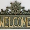 For The Home Kept Shop | Ship'S Wheel Welcome Sign