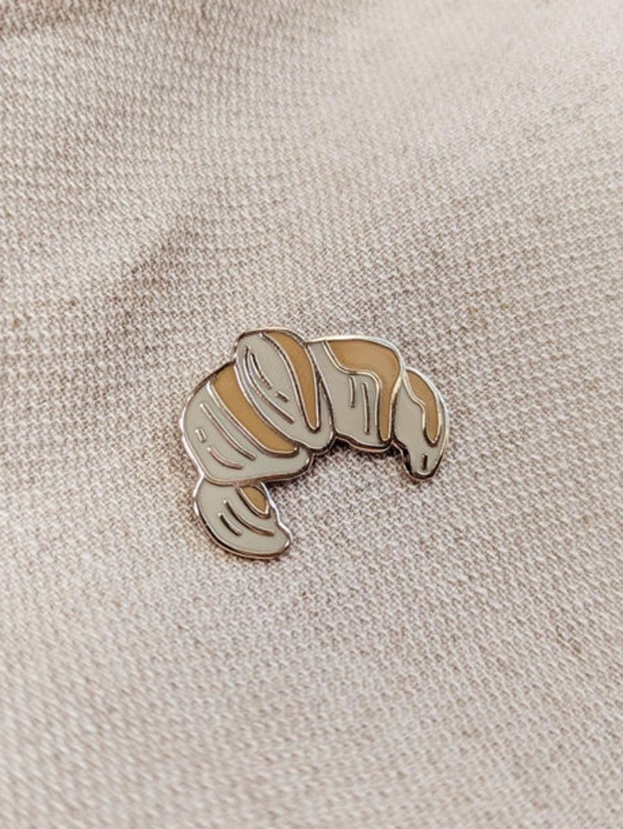 Adorn Kept Shop | Mimi & August Croissant Enamel Pin