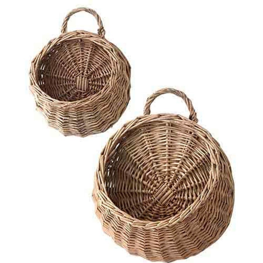 For The Home Kept Shop | Brown Willow Wicker Hanging Basket