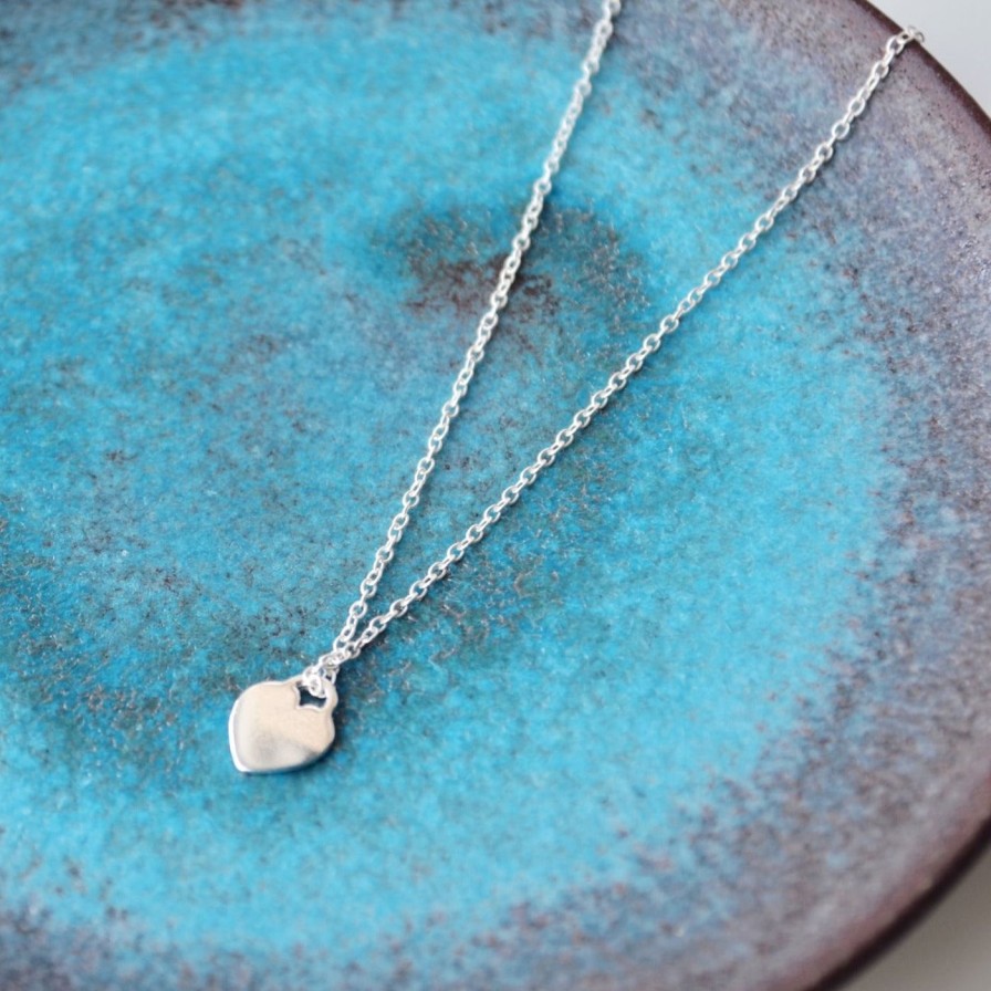 Adorn Kept Shop | Silver Little Heart Necklace