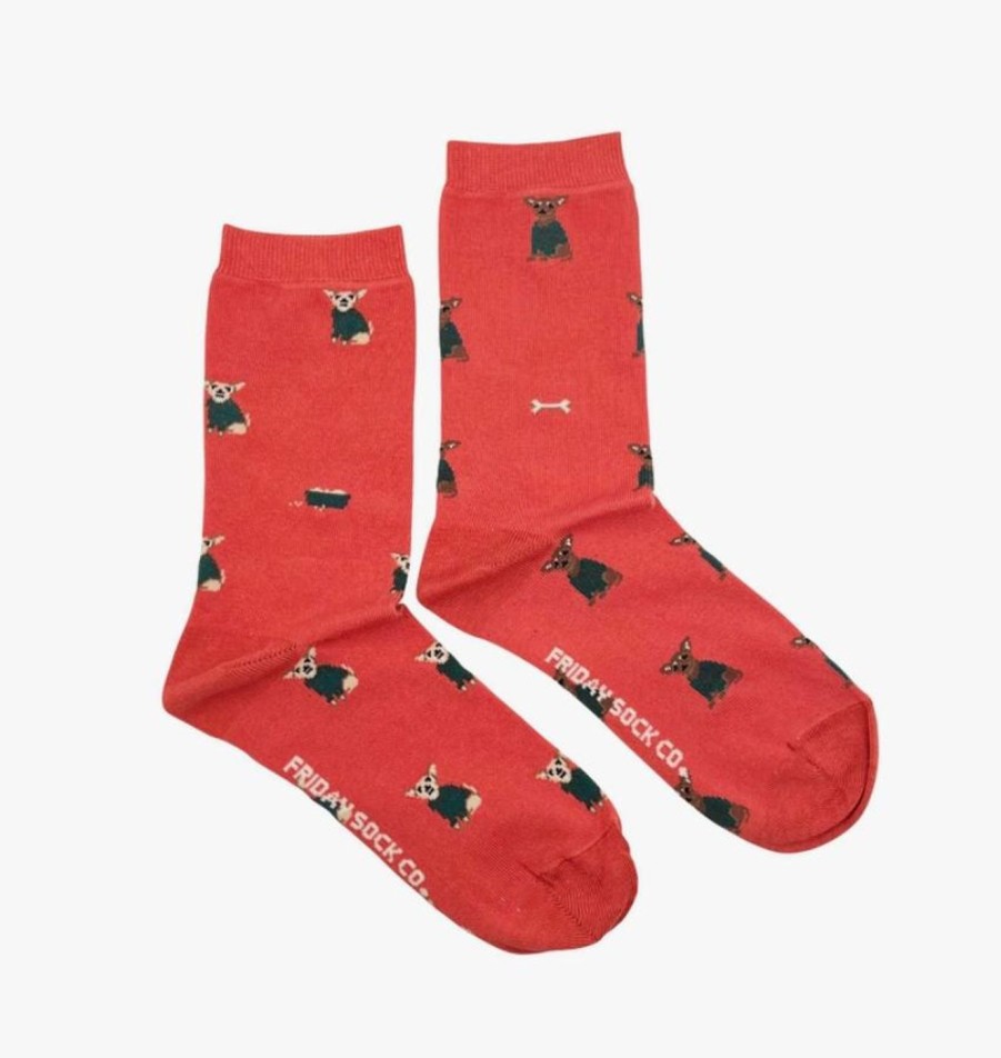 Adorn Kept Shop | Women'S Dog In Sweater Socks (Crew)