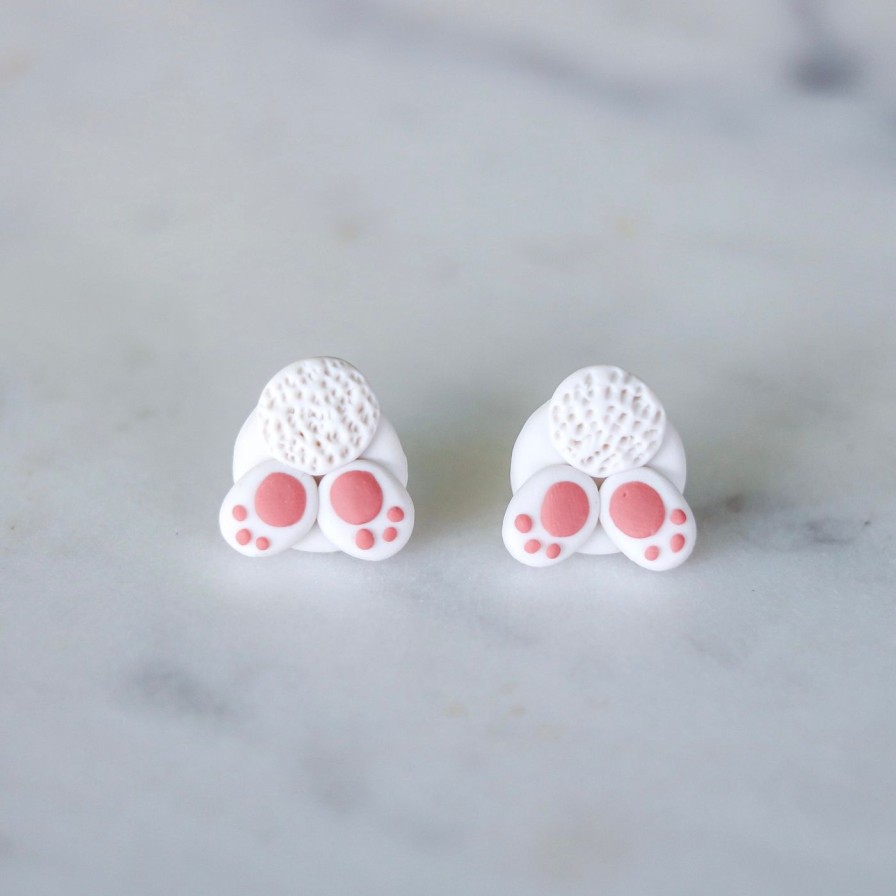 Adorn Kept Shop | Bunny Bum Clay Studs