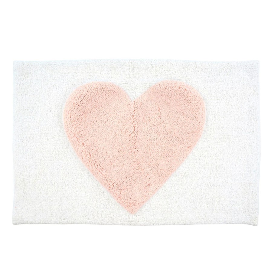 For The Home Kept Shop | Plush Heart Bath Mat