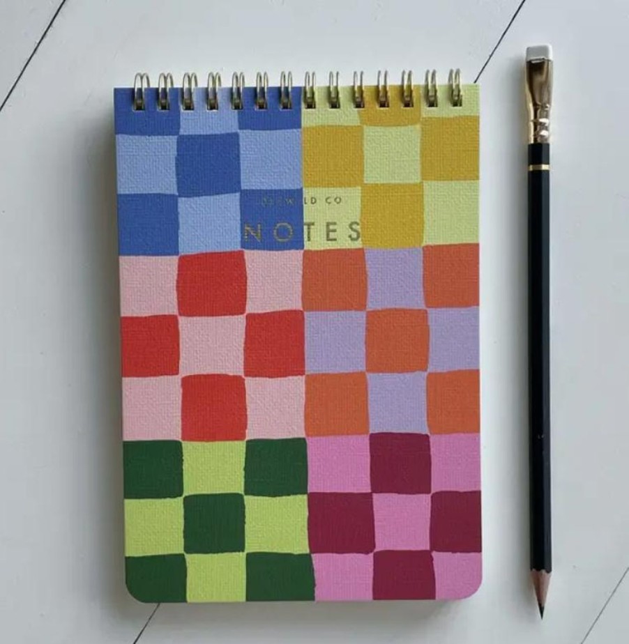 Paper Kept Shop | Rainbow Checks Notebook