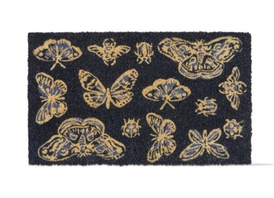 For The Home Kept Shop | Doormat-Indigo Butterflies