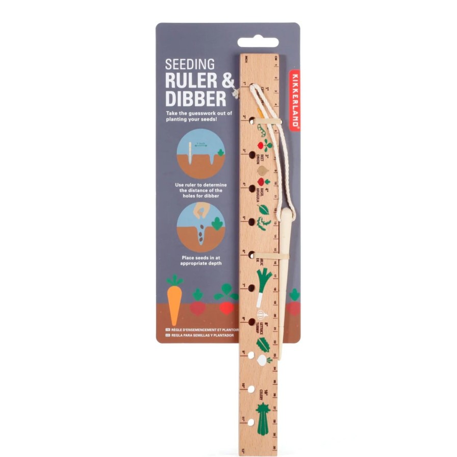 For The Home Kept Shop | Seeding Ruler & Dibber