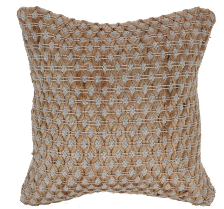 For The Home Kept Shop | Diamond Jute & Cotton Pillow